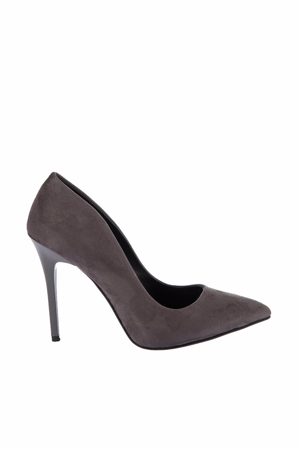 Fox Shoes Gri Kadın Topuklu Ayakkabı E340180002