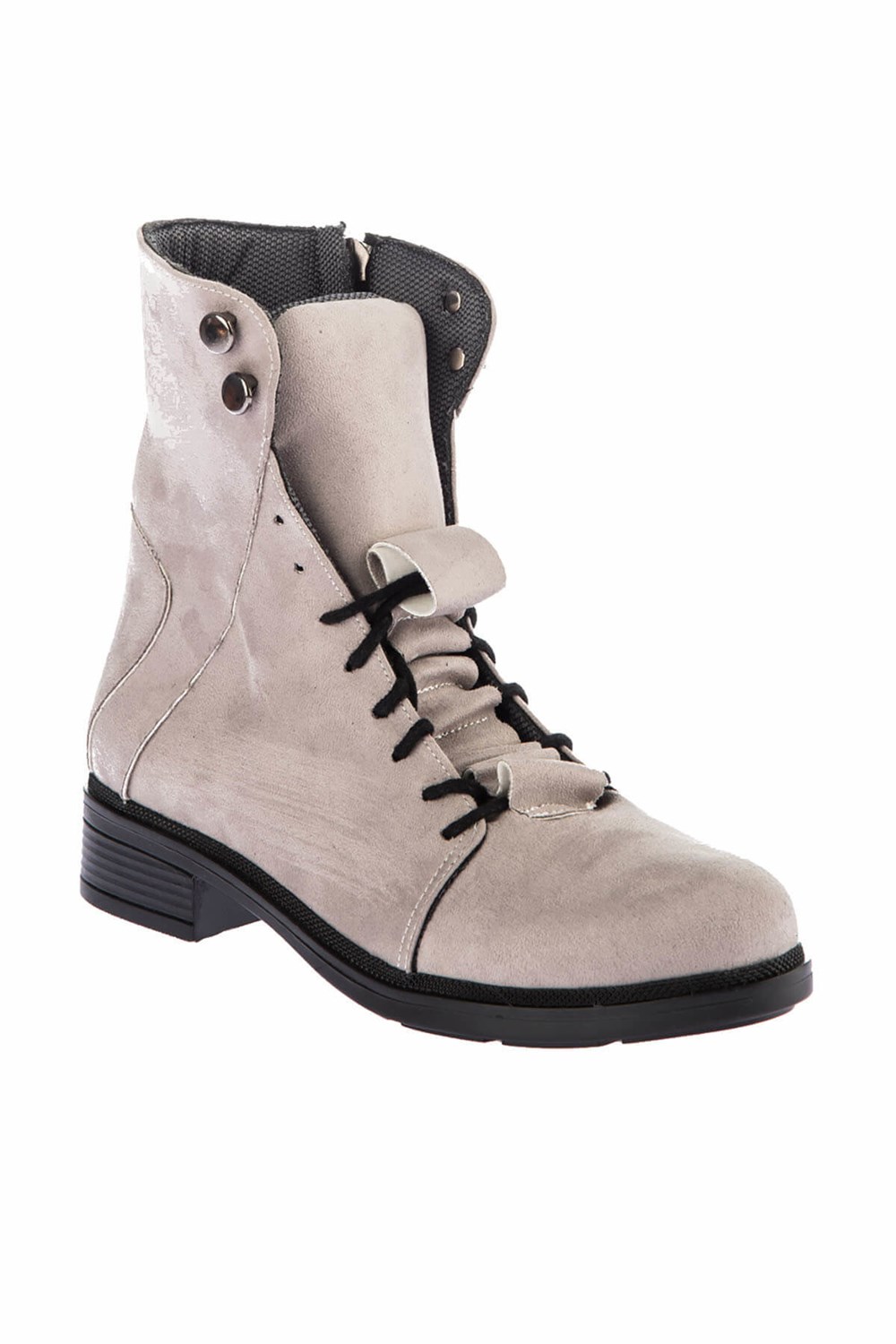 Fox Shoes Gri Süet Kadın Bot E270347702
