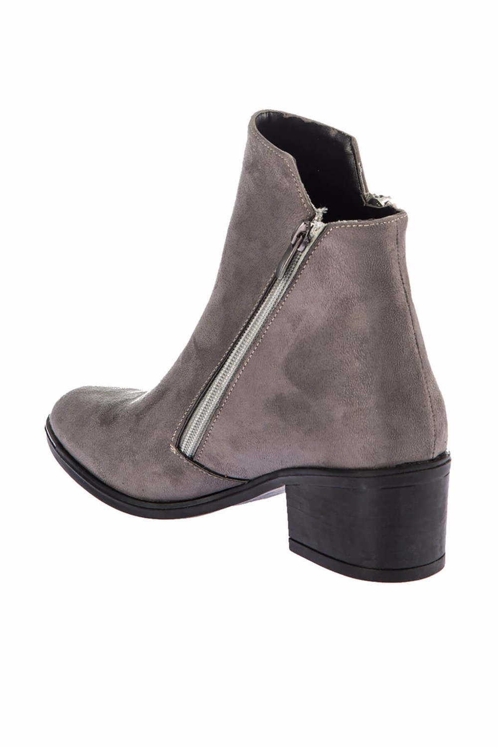 Fox Shoes Gri Süet Kadın Bot E518875602