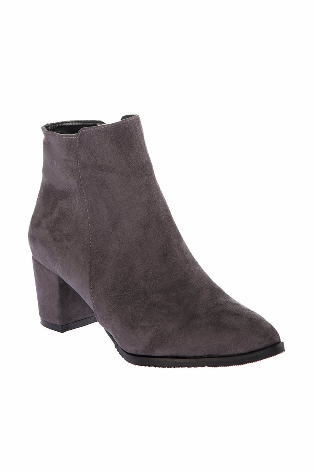 Fox Shoes Gri Süet Kadın Bot E737021002