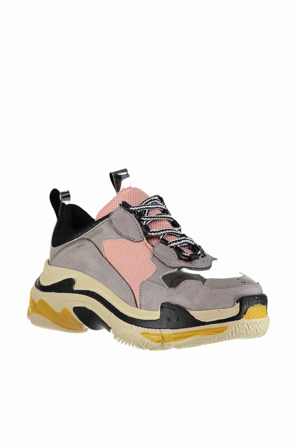 Fox Shoes Gri/Gümüş Kadın Sneakers D592410102