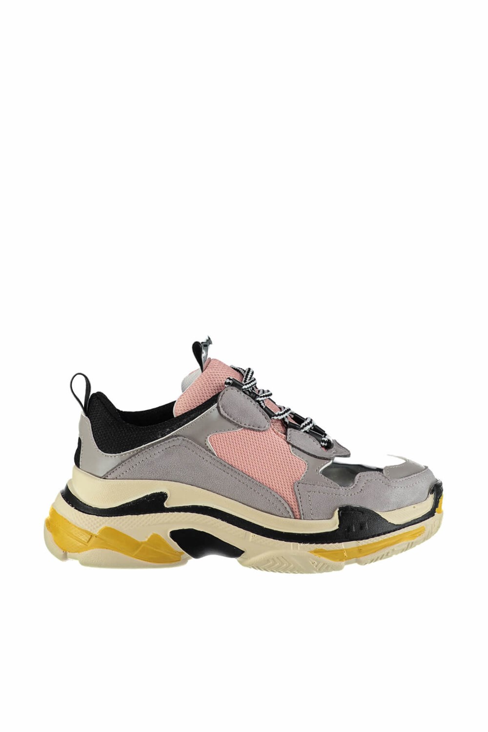 Fox Shoes Gri/Gümüş Kadın Sneakers D592410102