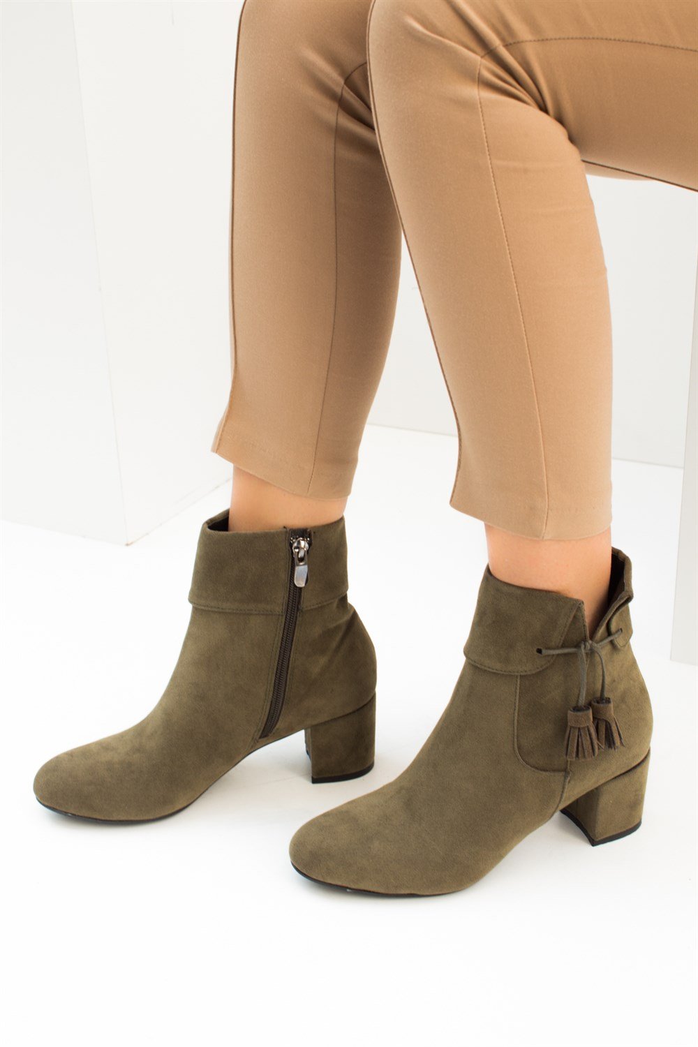 Fox Shoes Haki Kadın Bot C494500102