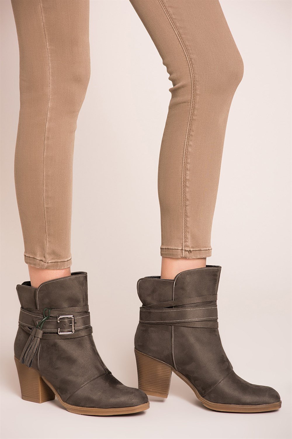 Fox Shoes Haki Kadın Bot C757010602