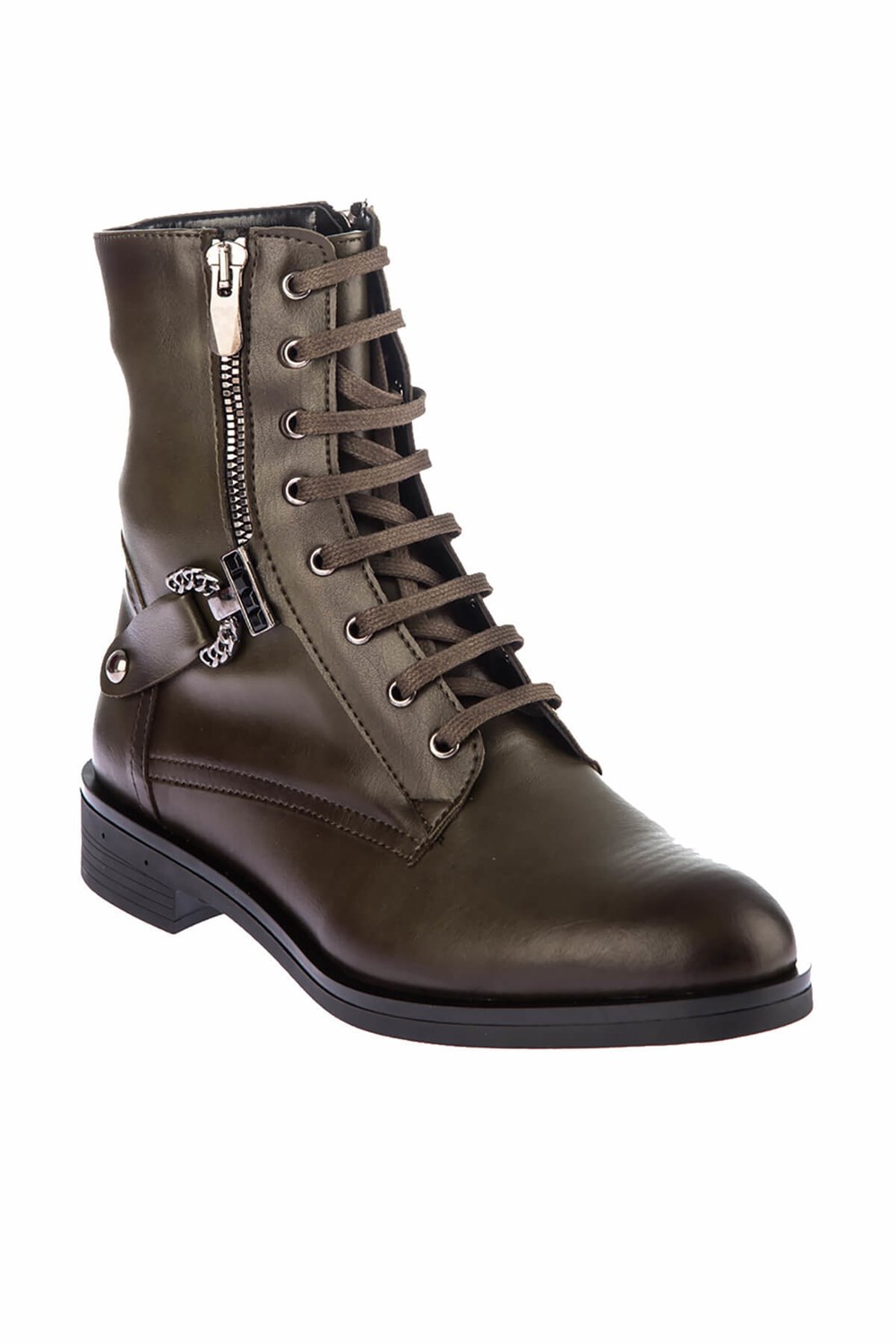 Fox Shoes Haki Kadın Bot E490001609
