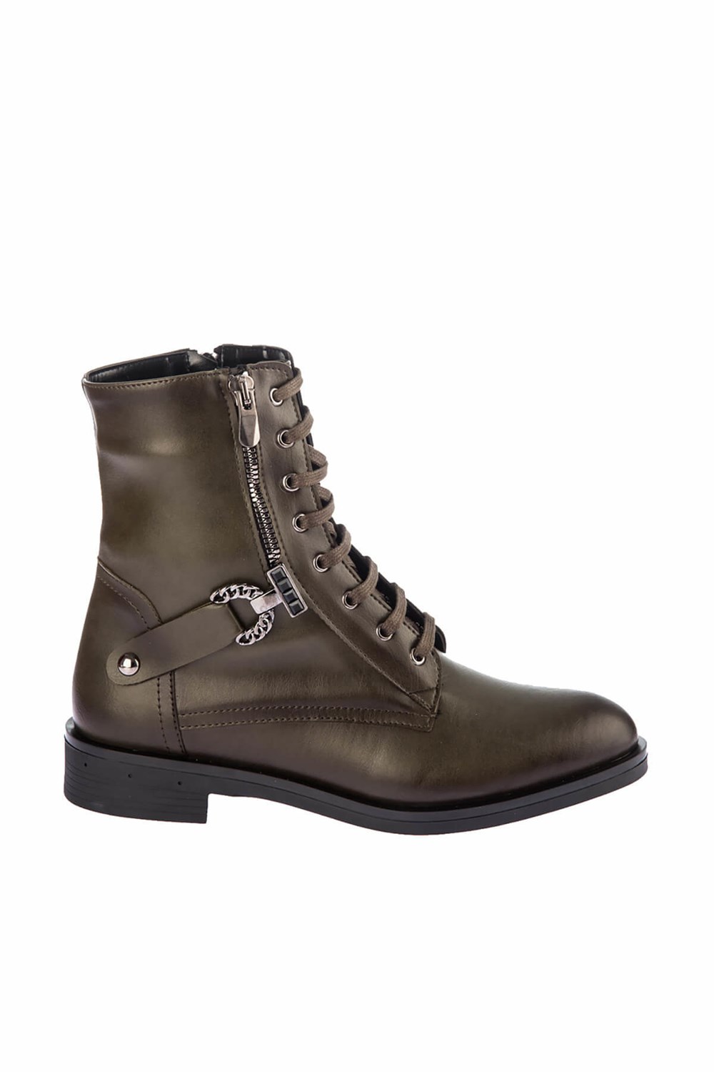 Fox Shoes Haki Kadın Bot E490001609