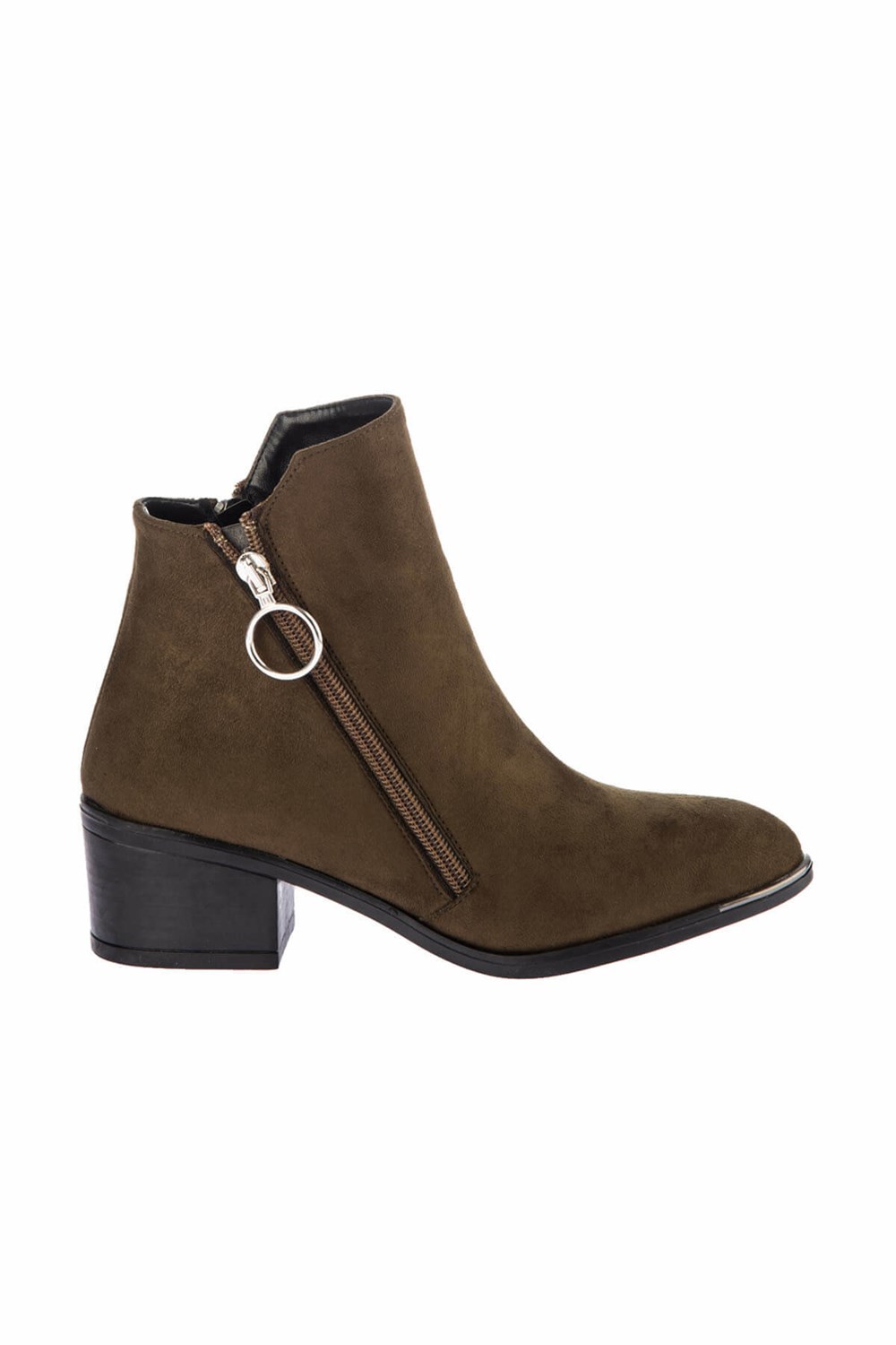 Fox Shoes Haki Süet Kadın Bot E518875602