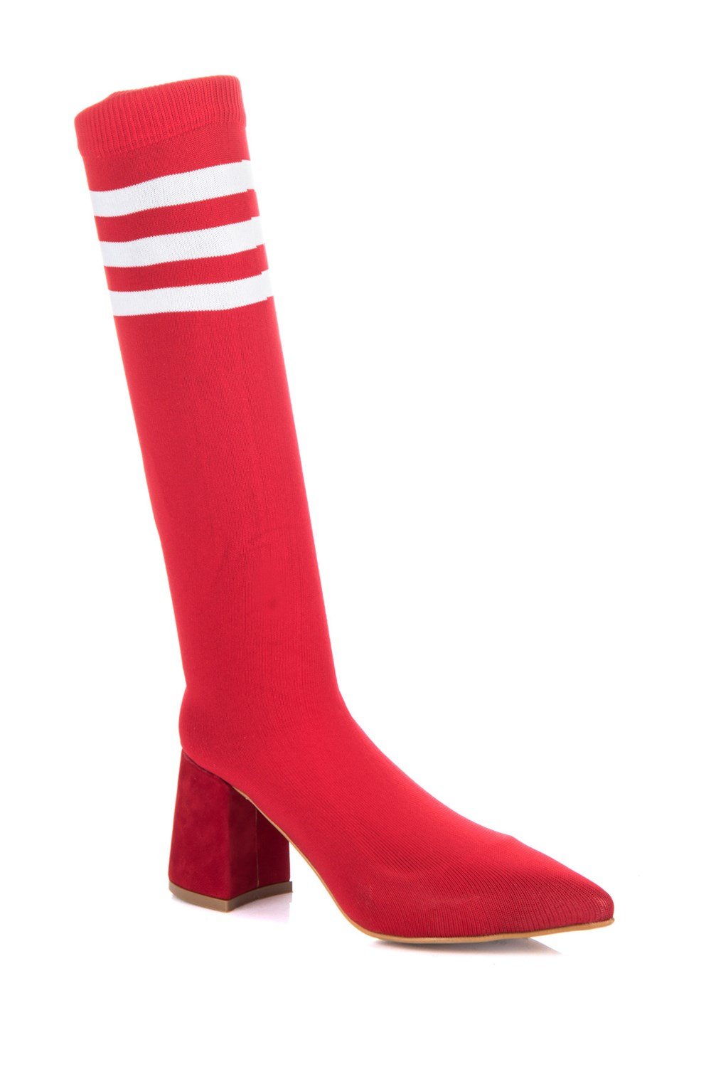 Fox Shoes Kırmızı/Beyaz Kadın Bot C340116804
