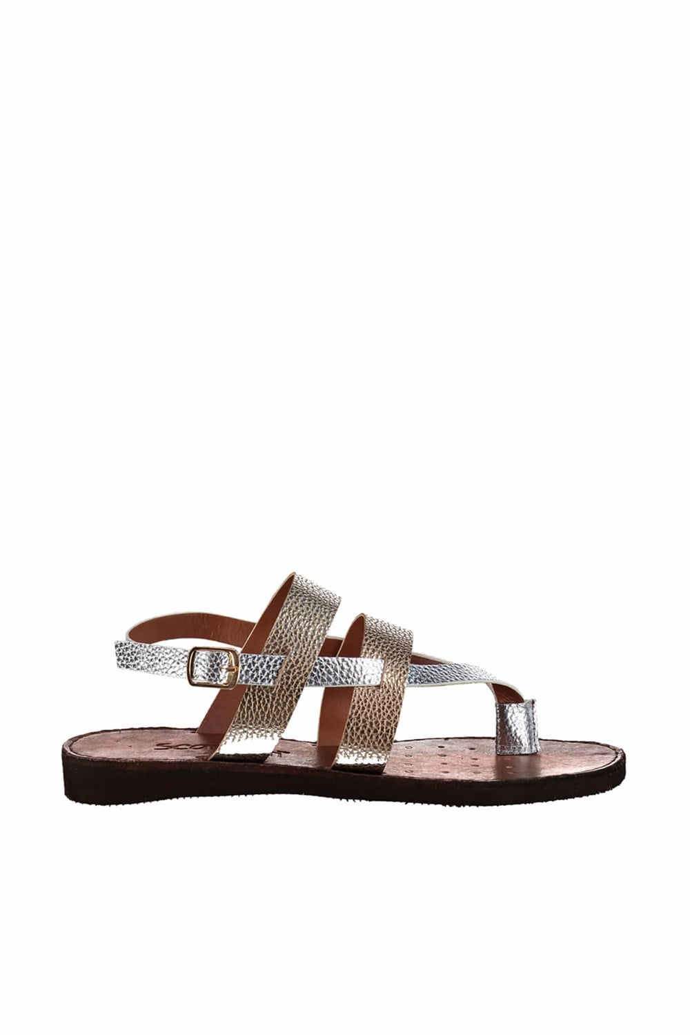 Fox Shoes Lame/Bakır Kadın Sandalet B713610409