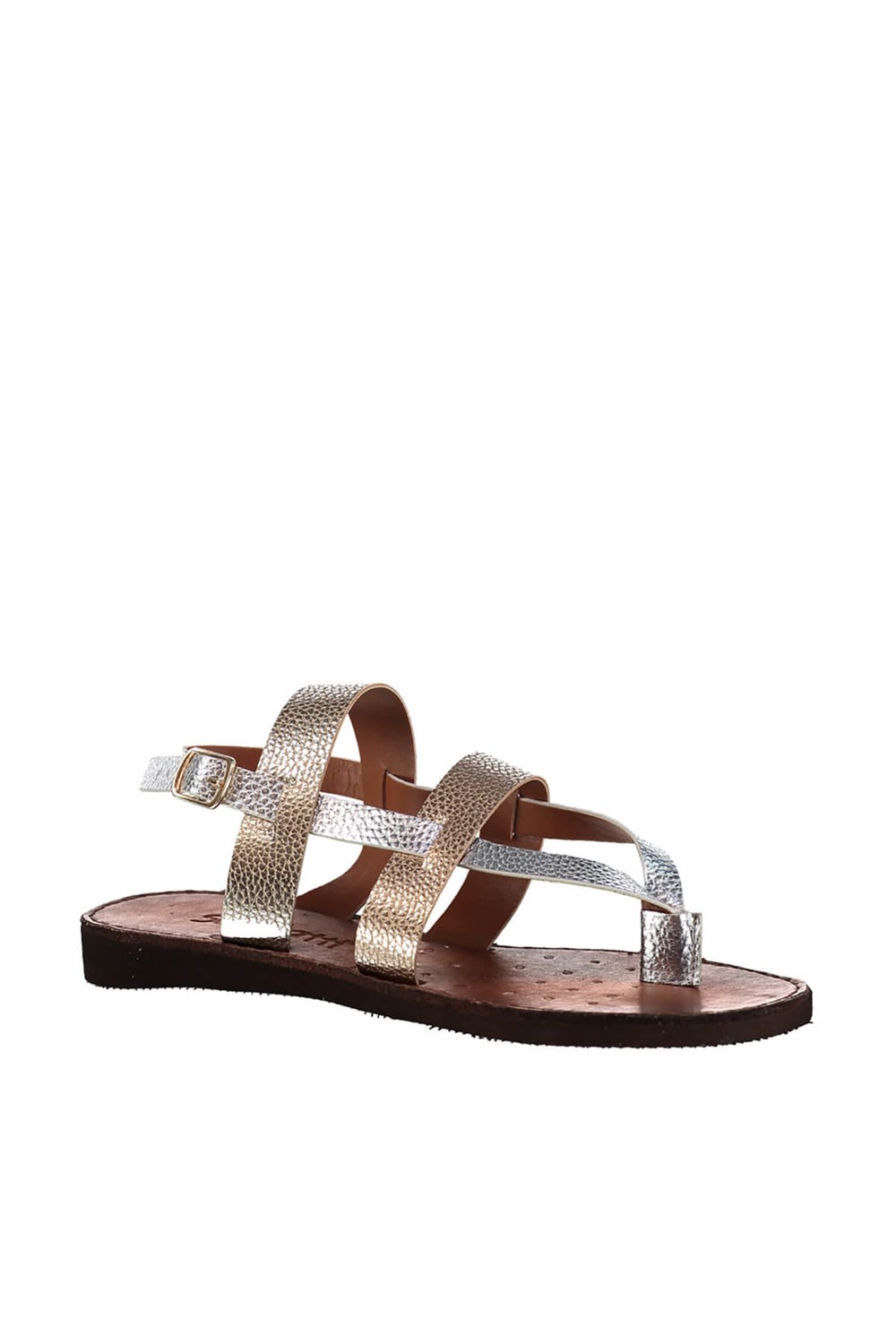 Fox Shoes Lame/Bakır Kadın Sandalet B713610409