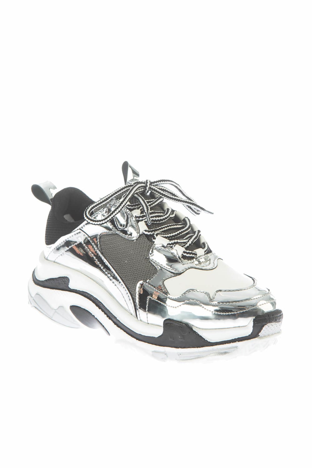 Fox Shoes Lame/Beyaz Kadın Sneakers D592410134