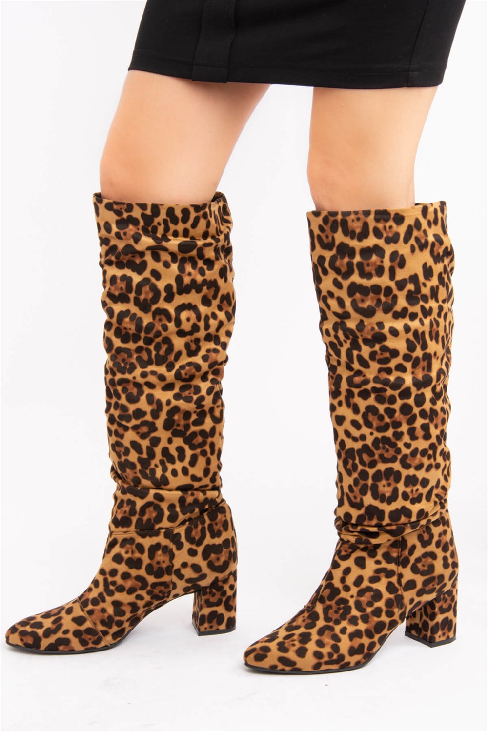 Fox Shoes Leopar Kadın Çizme E654045302