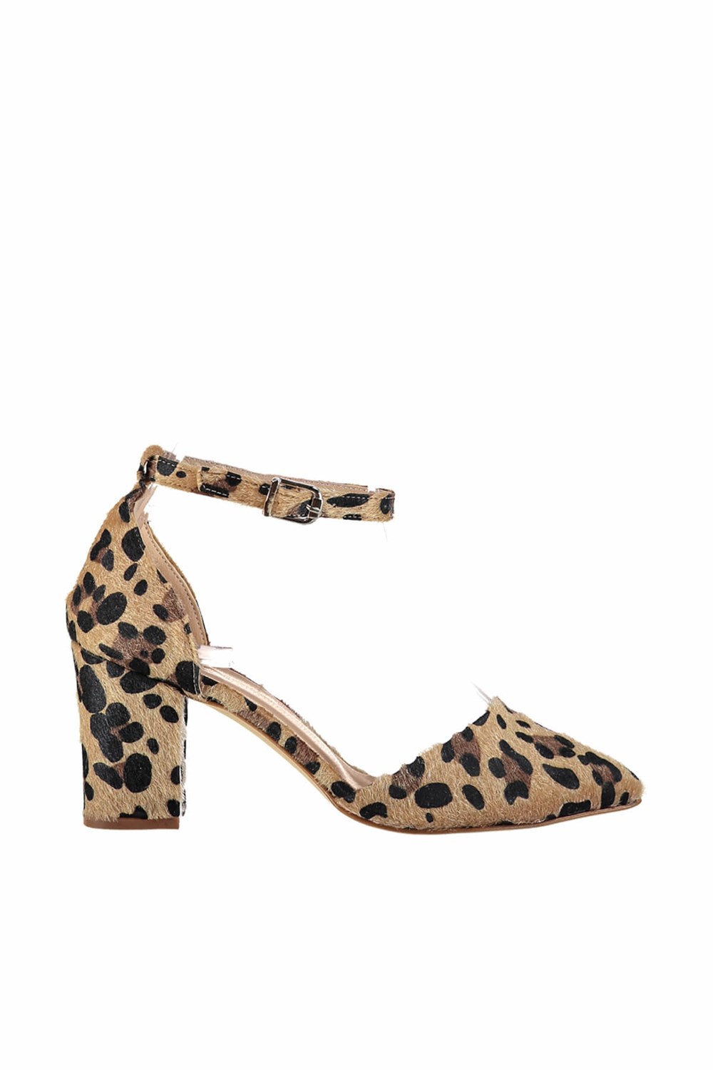 Fox Shoes Leopar Kadın Topuklu Ayakkabı D340112302