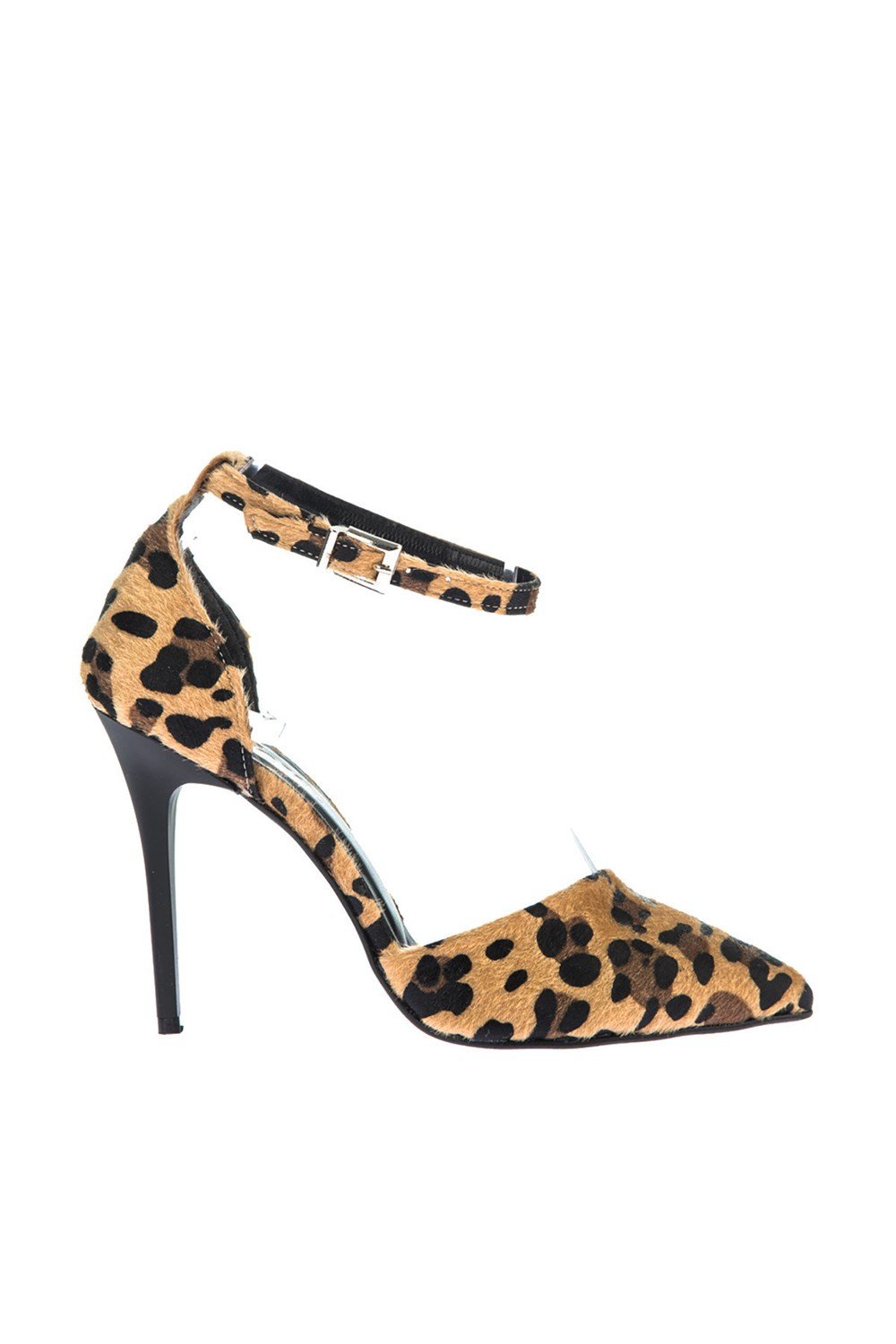 Fox Shoes Leopar Kadın Topuklu Ayakkabı D340086502