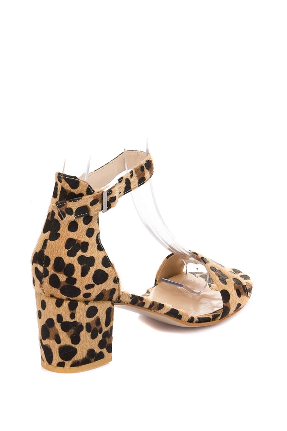 Fox Shoes Leopar Kadın Topuklu Ayakkabı B494709002