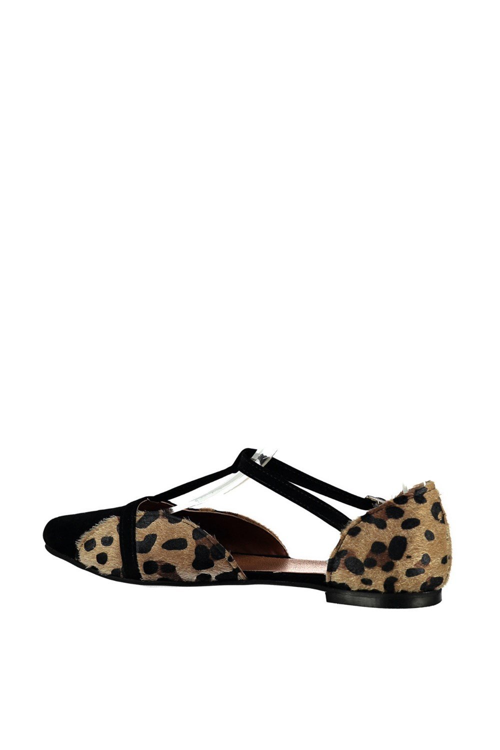 Fox Shoes Leopar/Siyah Kadın Babet B726881802