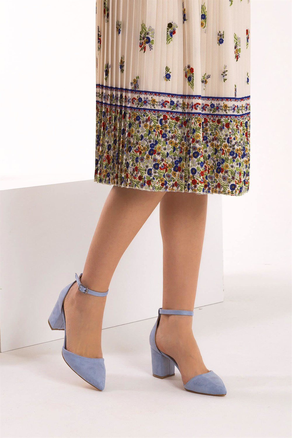 Fox Shoes Mavi Kadın Topuklu Ayakkabı D922676702