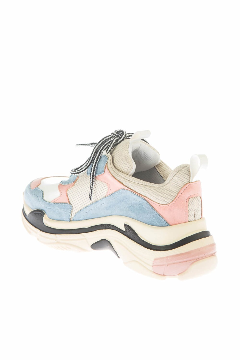 Fox Shoes Mavi/Pudra/Beyaz Kadın Sneakers D592410102