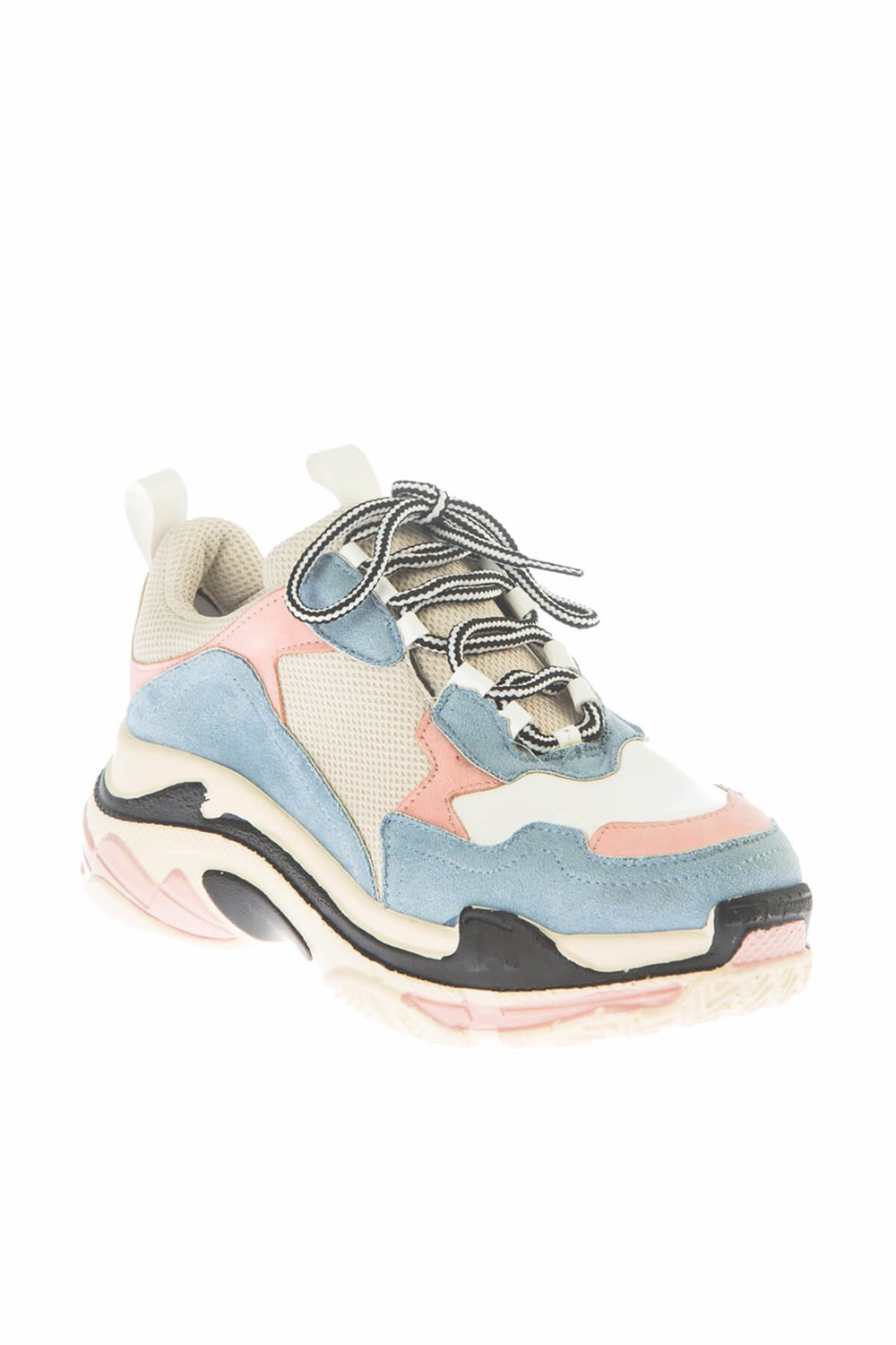 Fox Shoes Mavi/Pudra/Beyaz Kadın Sneakers D592410102