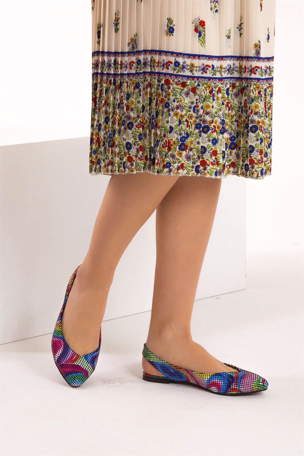 Fox Shoes Multi Kadın Babet B726773707