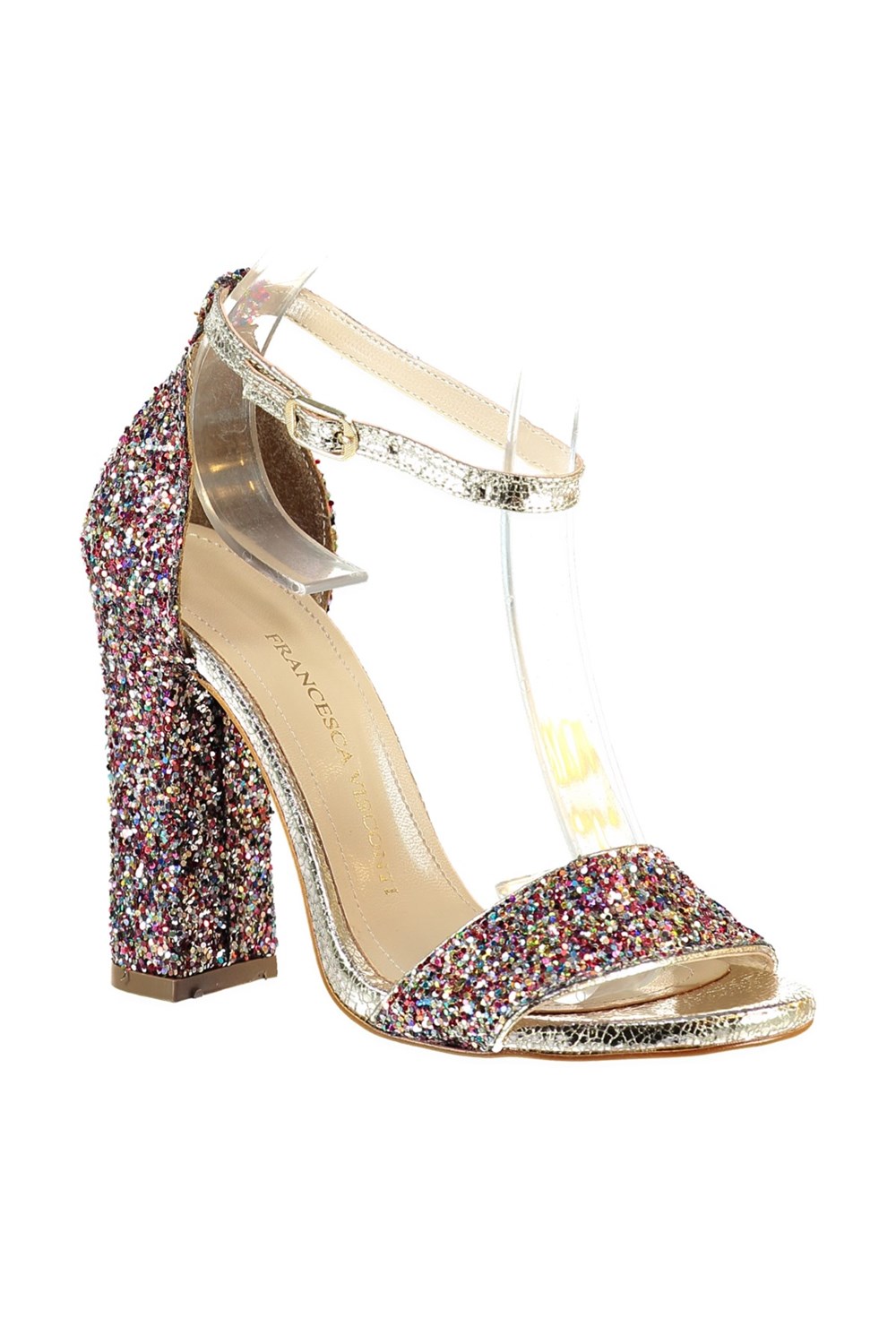 Fox Shoes Multi/Dore Kadın Topuklu Ayakkabı B654057714