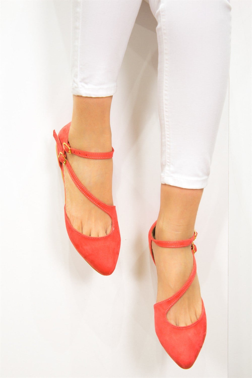 Fox Shoes Nar Çiçeği Kadın Babet D726016902
