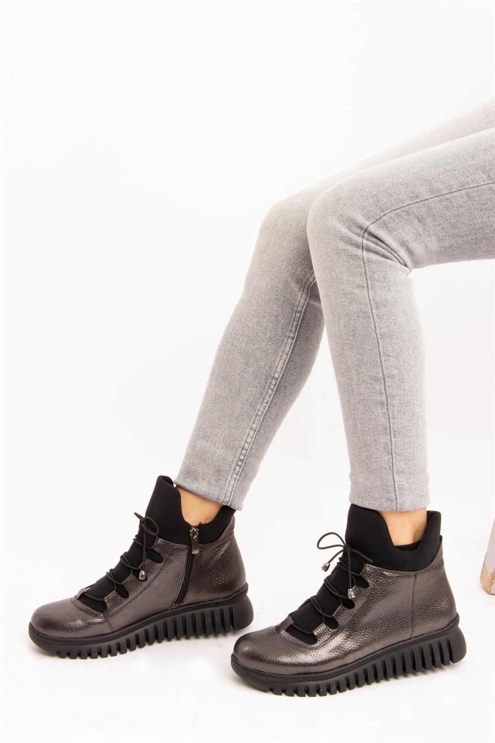 Fox Shoes Platin Kadın Bot E588350109