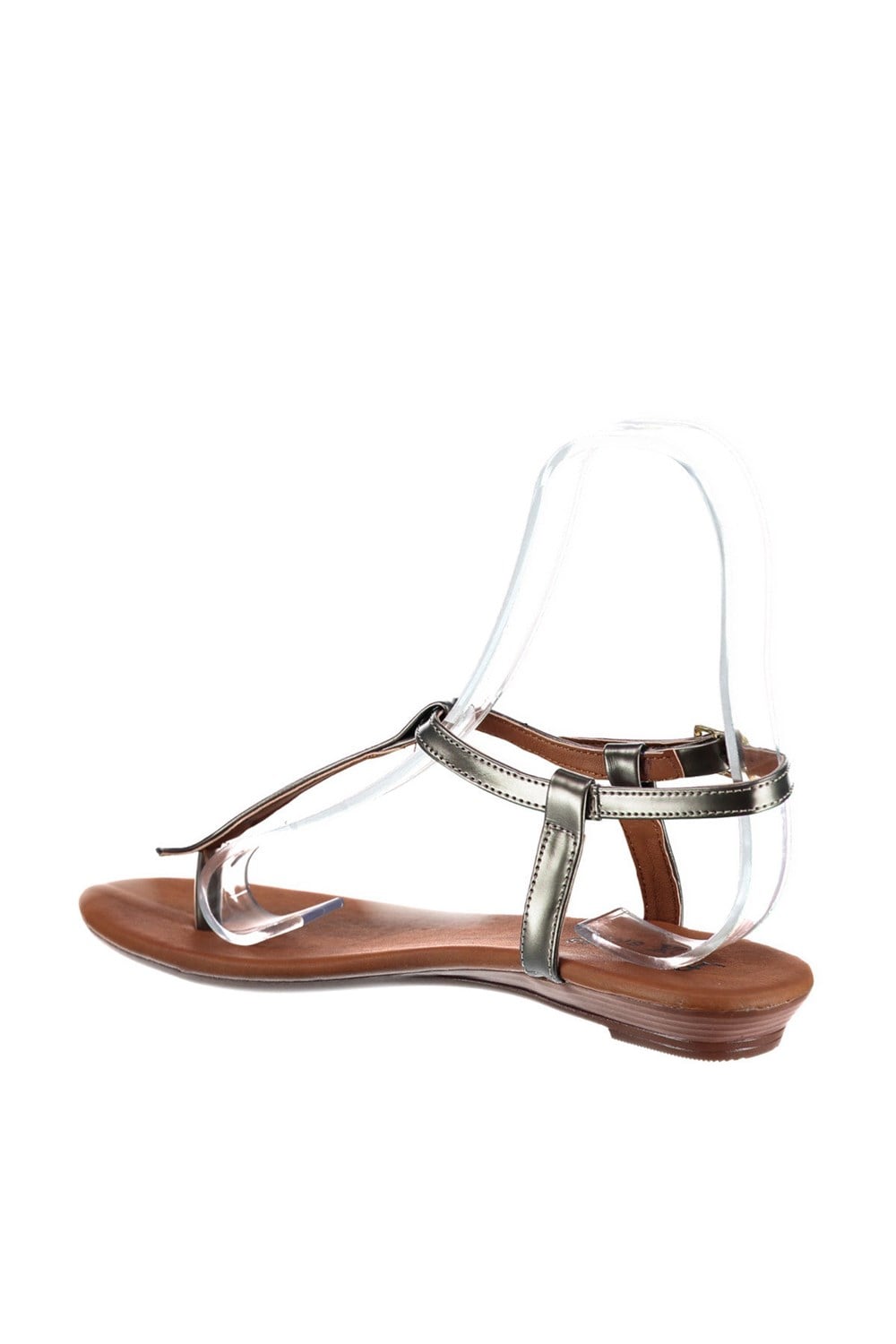 Fox Shoes Platin Kadın Sandalet B548393509