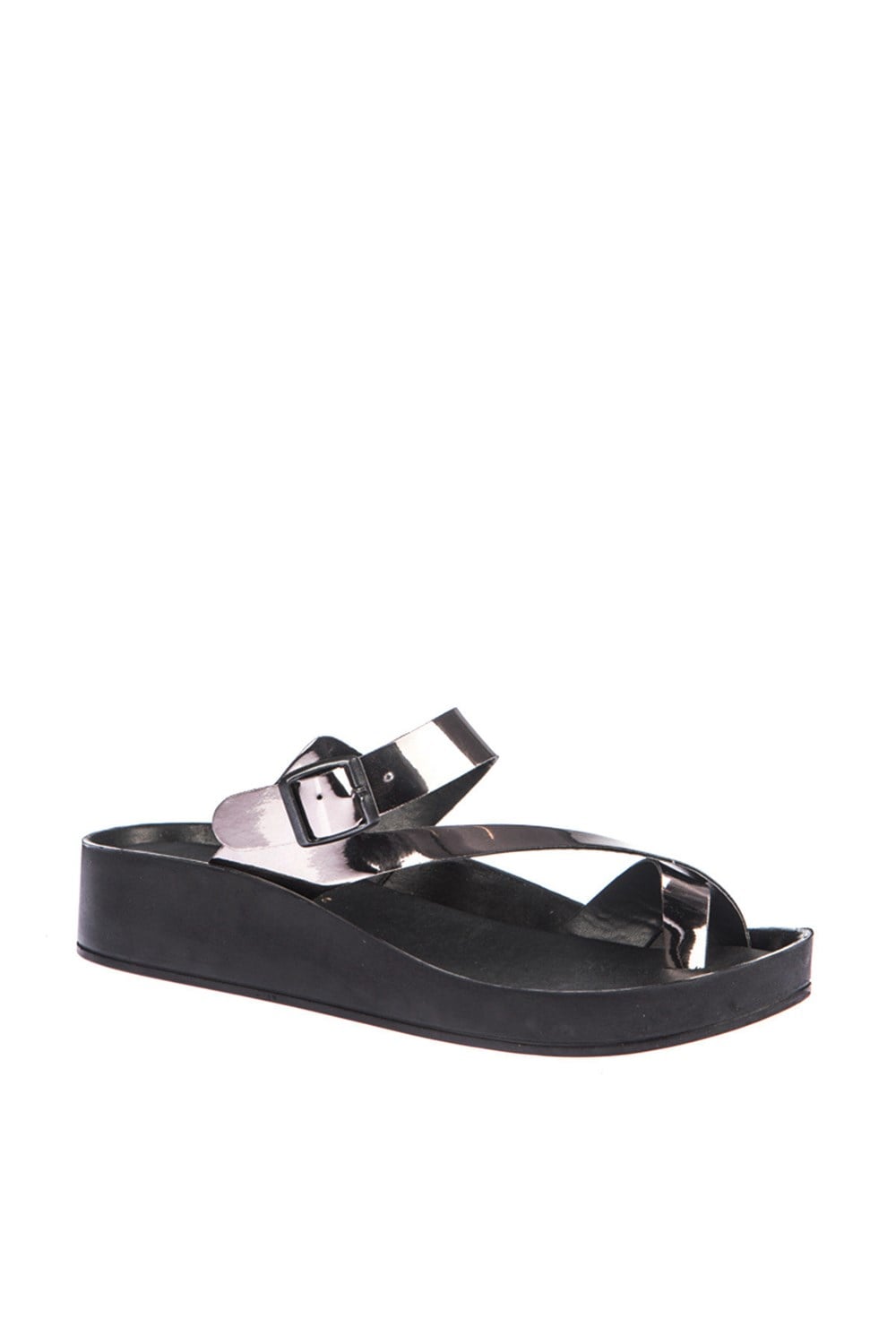 Fox Shoes Platin Kadın Terlik D777853534