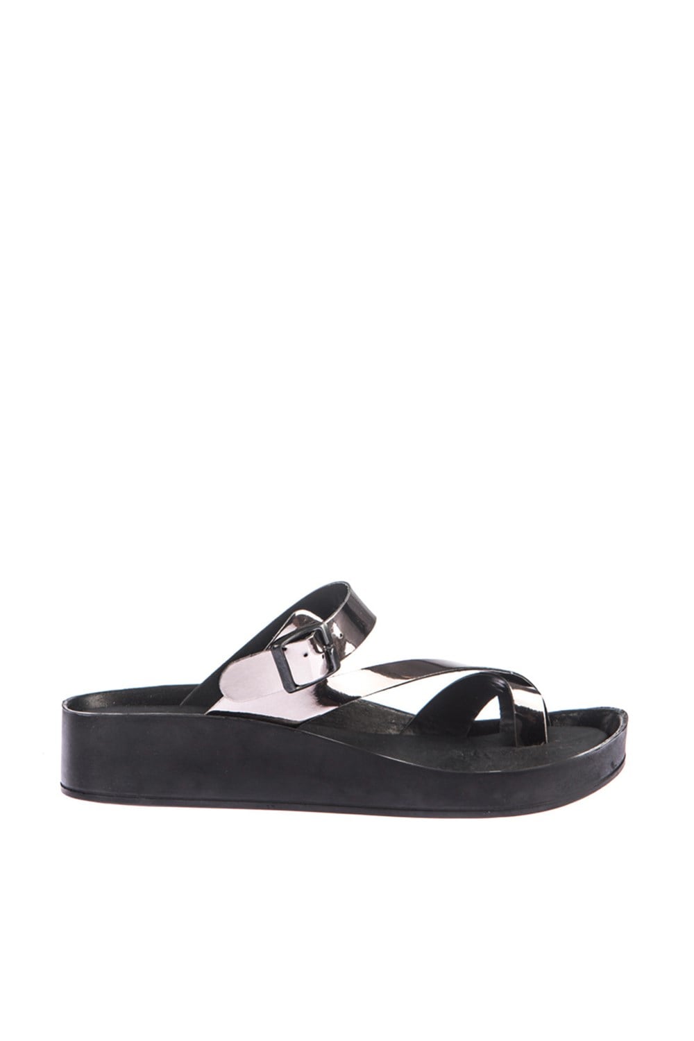 Fox Shoes Platin Kadın Terlik D777853534