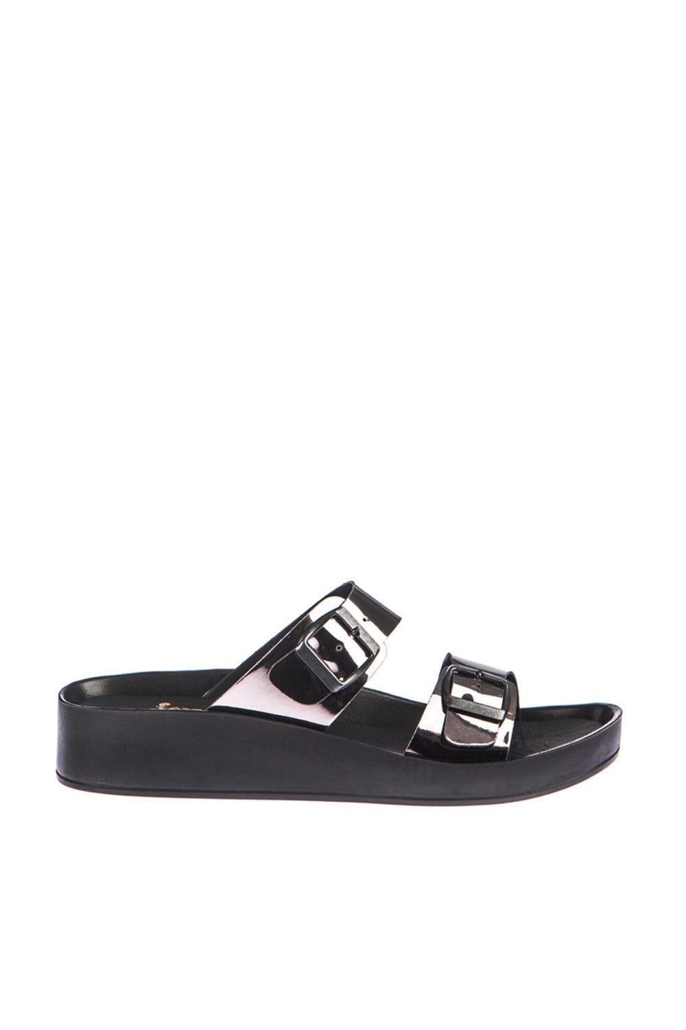 Fox Shoes Platin Kadın Terlik D777875434