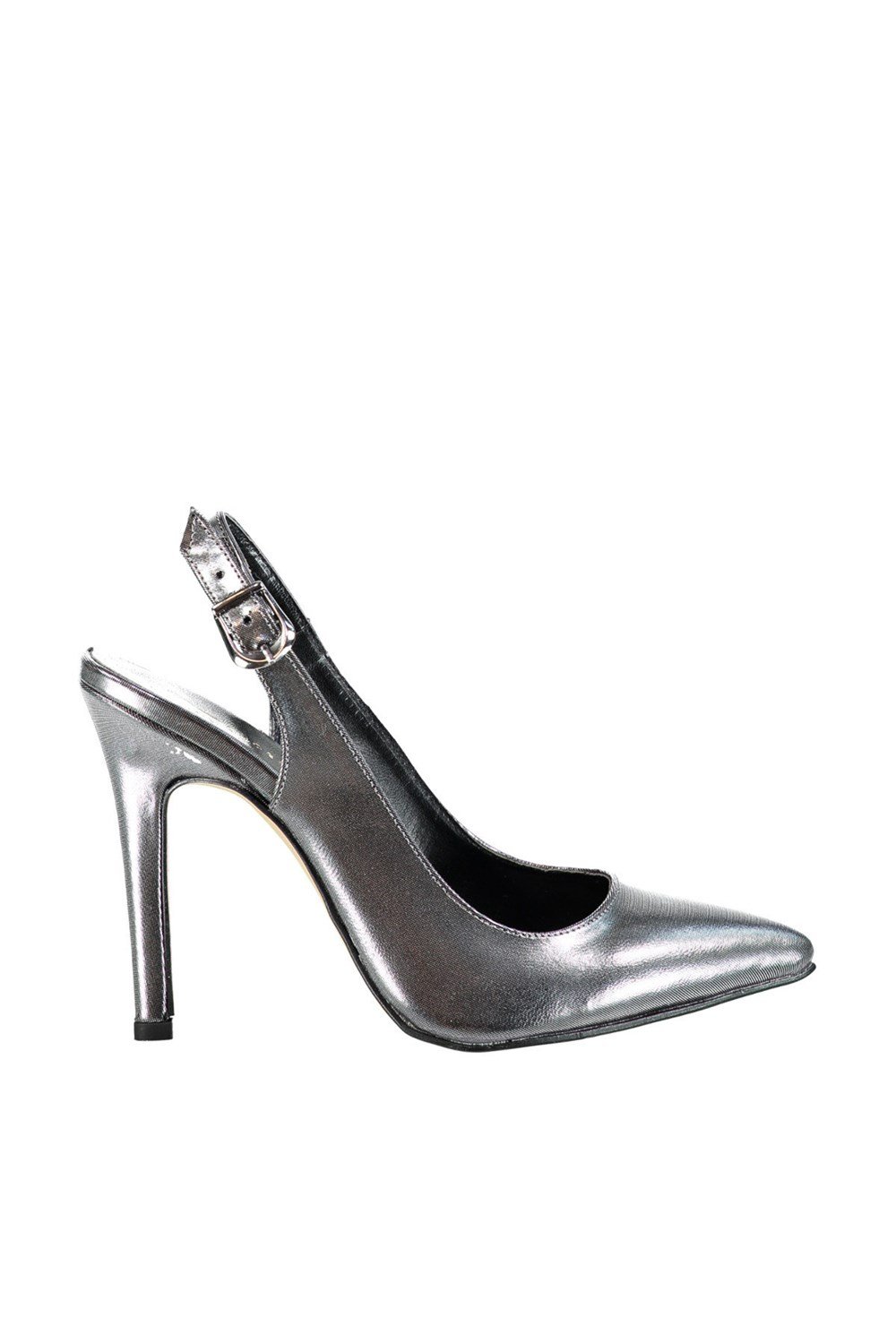 Fox Shoes Platin Kadın Topuklu Ayakkabı D404201609