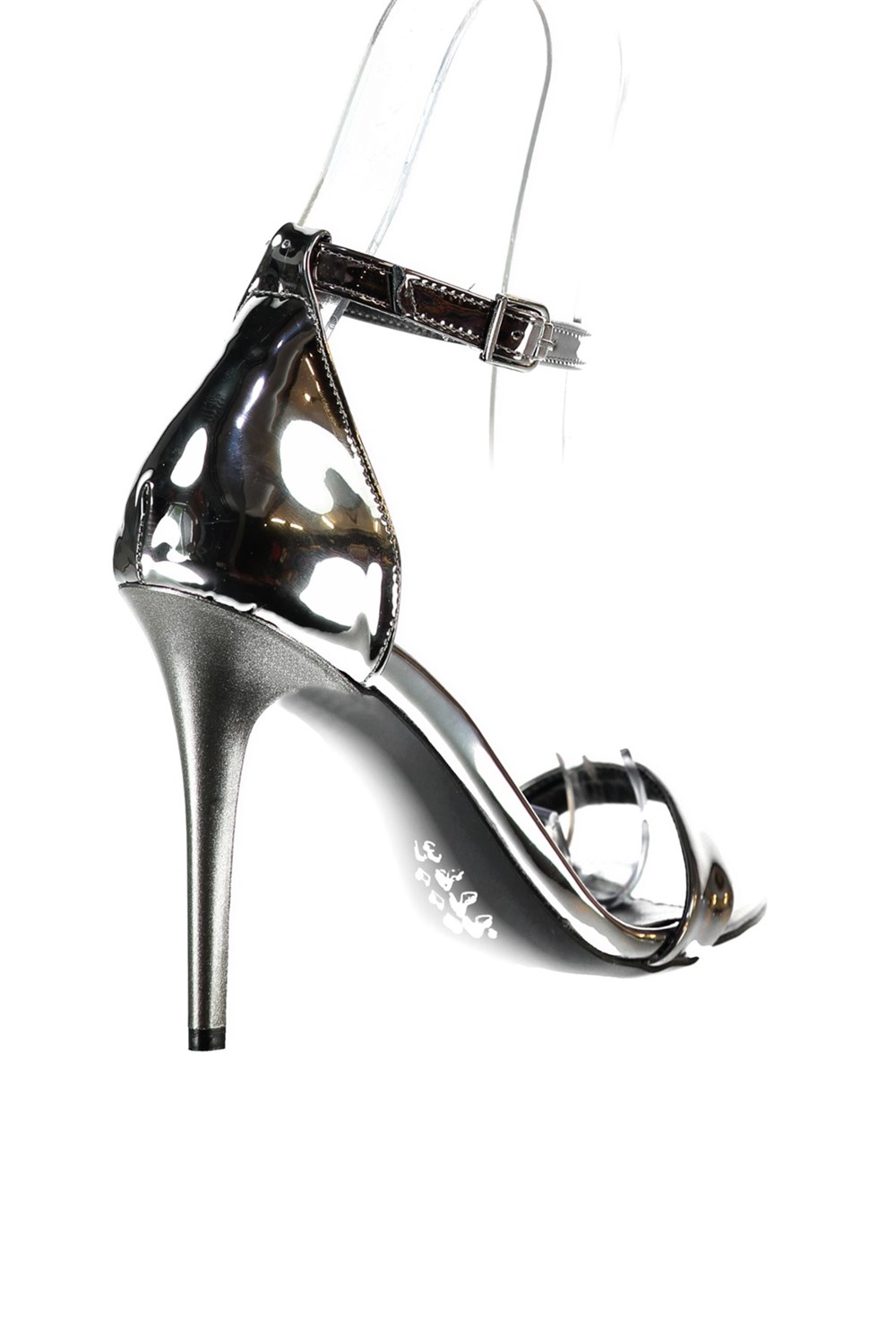 Fox Shoes Platin Kadın Topuklu Ayakkabı B922112634