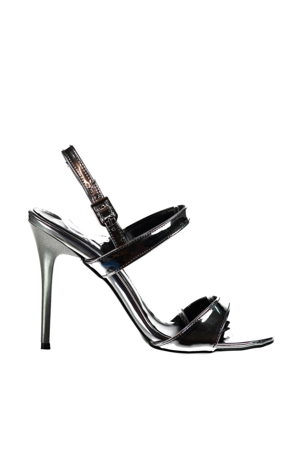 Fox Shoes Platin Kadın Topuklu Ayakkabı D922122334