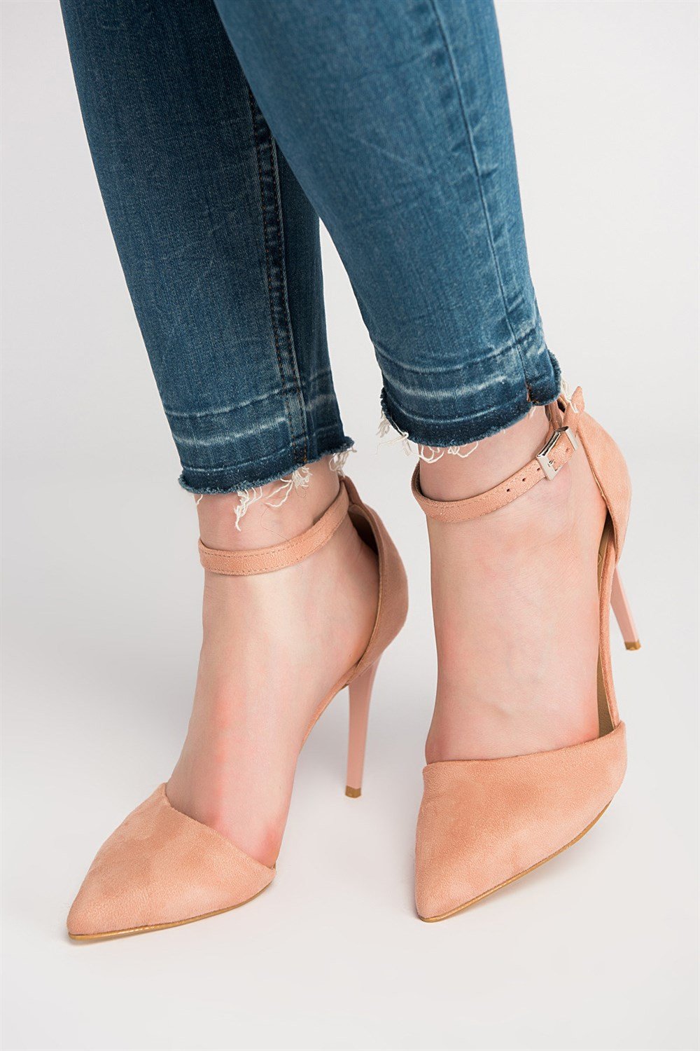Fox Shoes Pudra Kadın Topuklu Ayakkabı D340086502