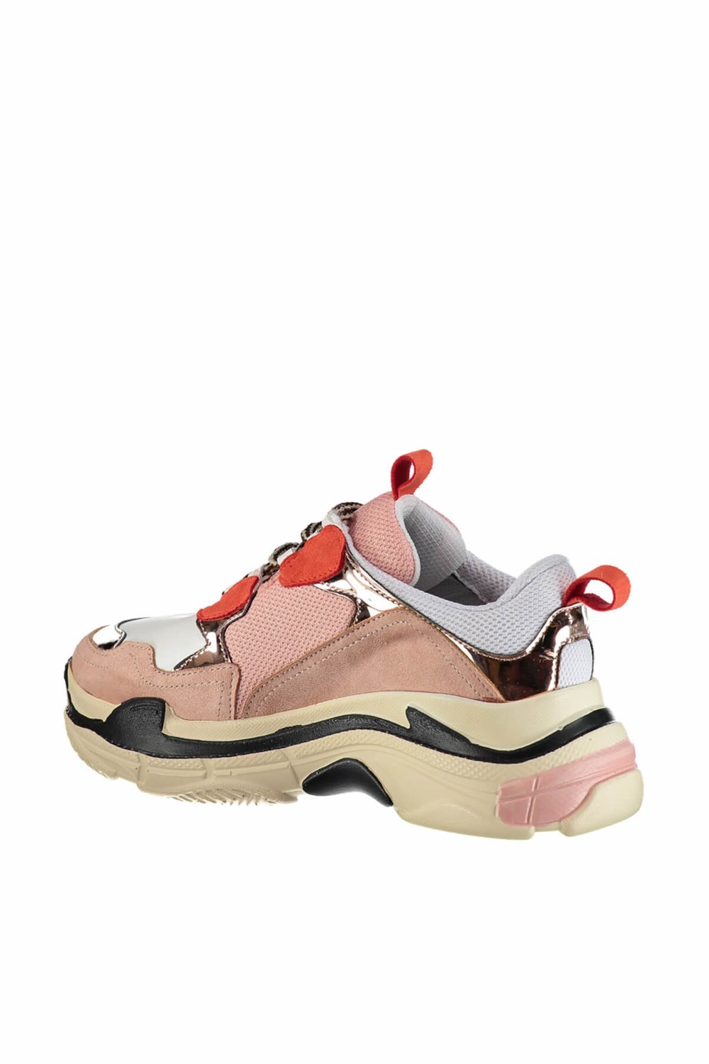 Fox Shoes Pudra/Bronz/Beyaz Kadın Sneakers D592410102