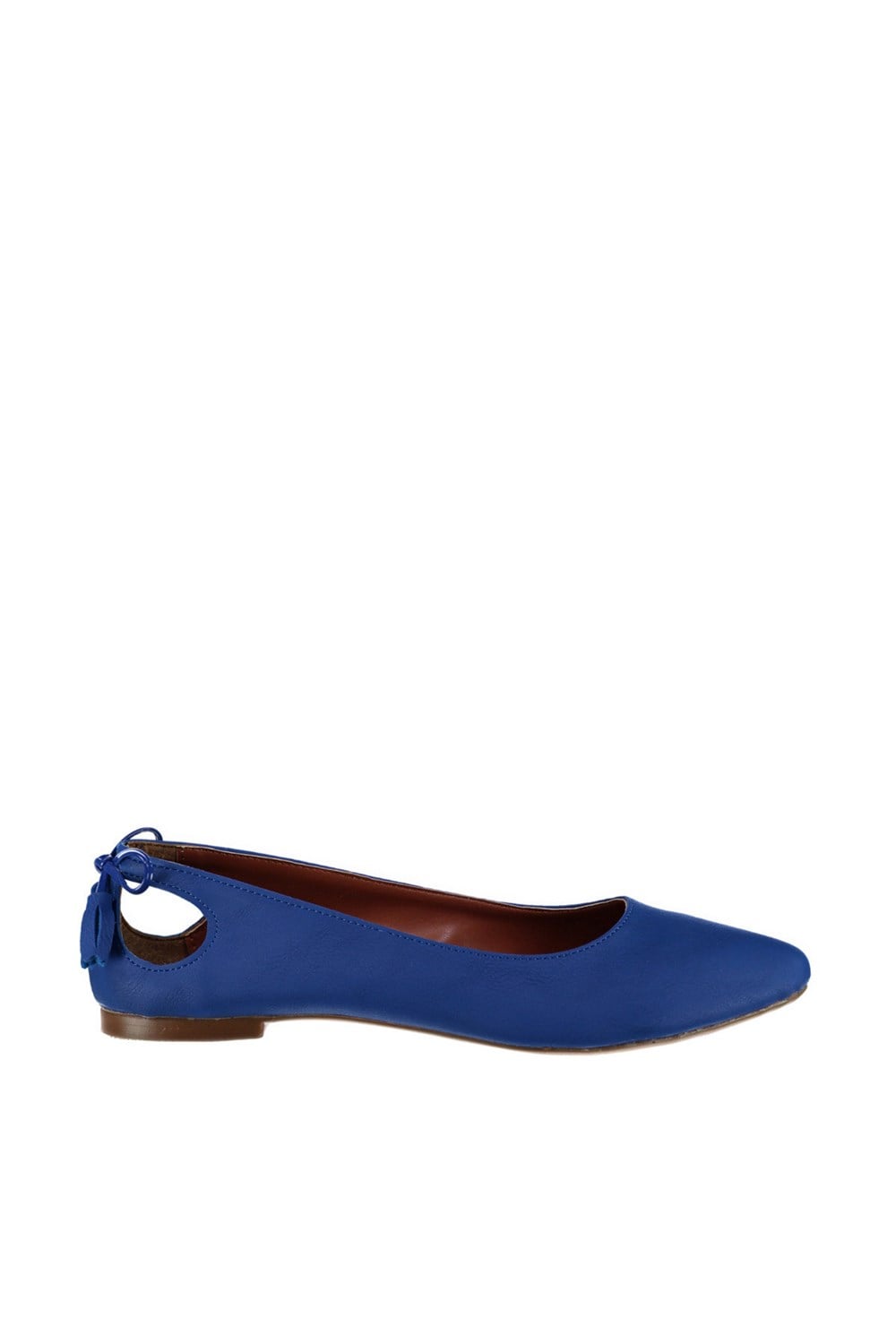 Fox Shoes Saks Mavi Kadın Babet B290080109