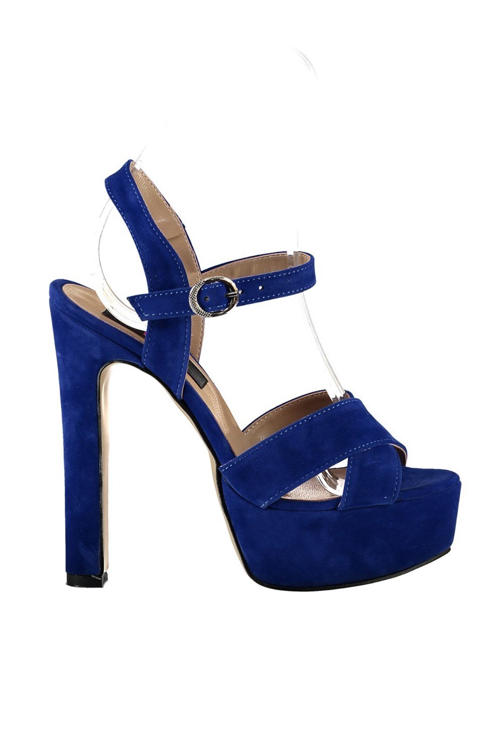 Fox Shoes Saks Mavi Kadın Topuklu Ayakkabı B372465502
