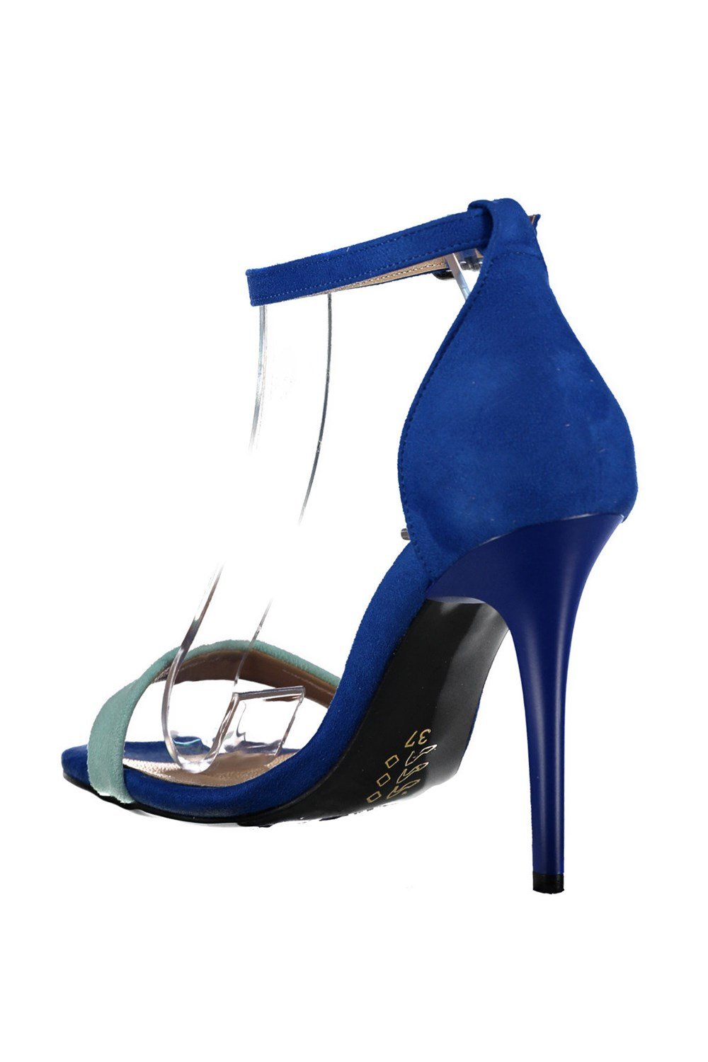 Fox Shoes Saks Mavi/Su Yeşili Kadın Topuklu Ayakkabı B922112602