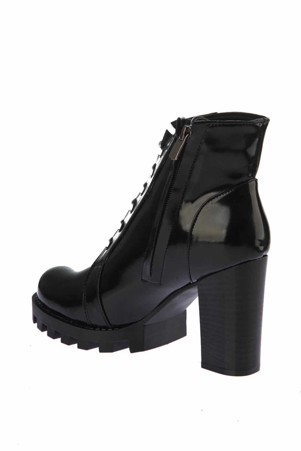 Fox Shoes Siyah-Beyaz Kadın Bot E610070108