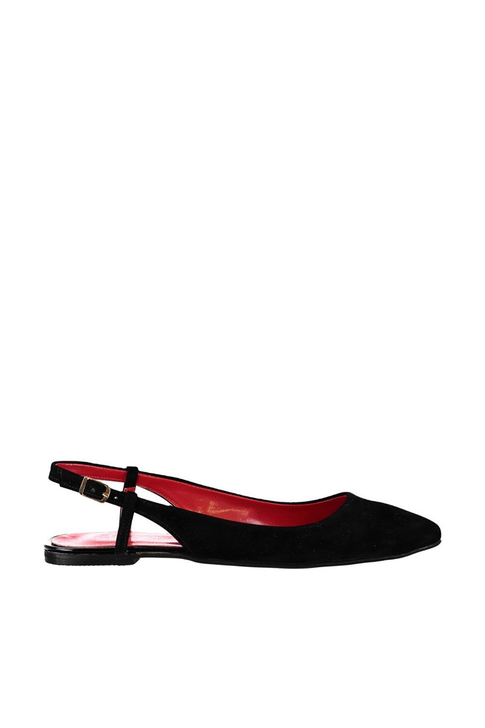 Fox Shoes Siyah Kadın Babet B430281502