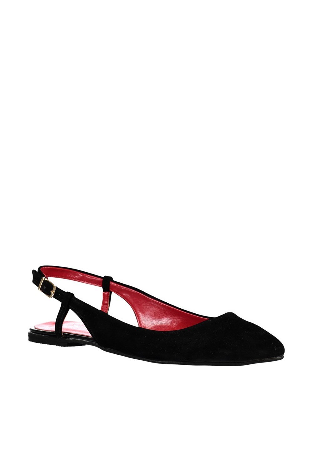 Fox Shoes Siyah Kadın Babet B430281502