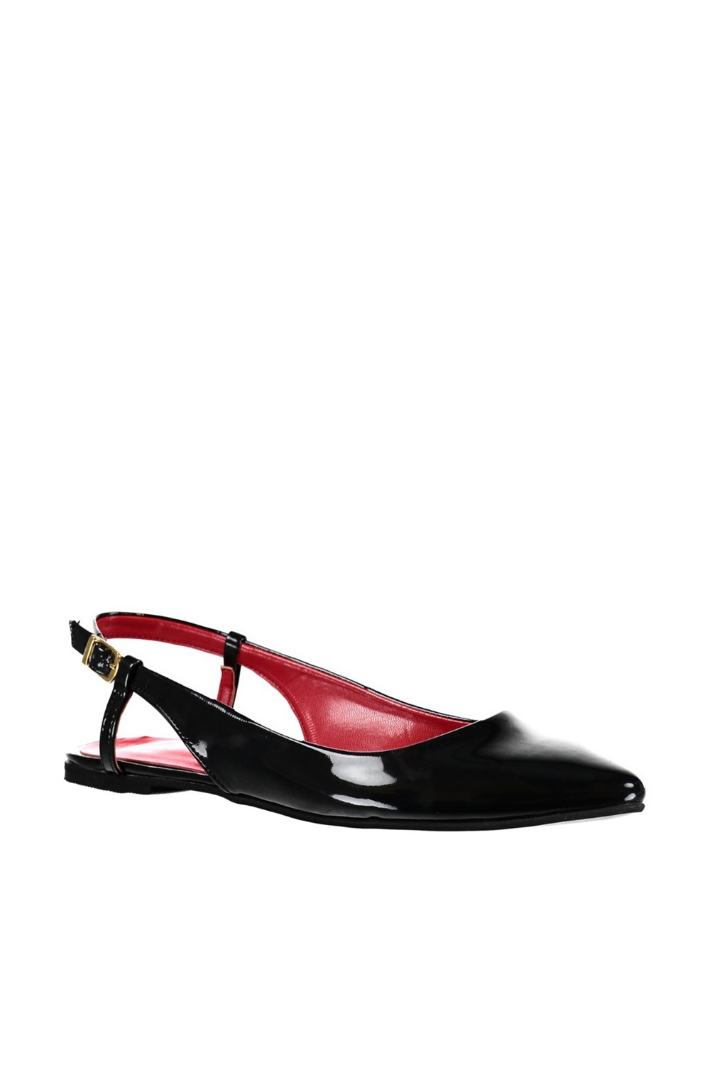 Fox Shoes Siyah Kadın Babet B430281508
