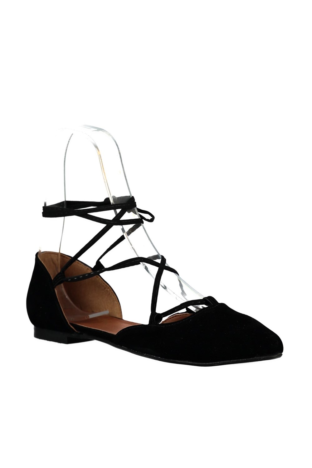 Fox Shoes Siyah Kadın Babet B726047202