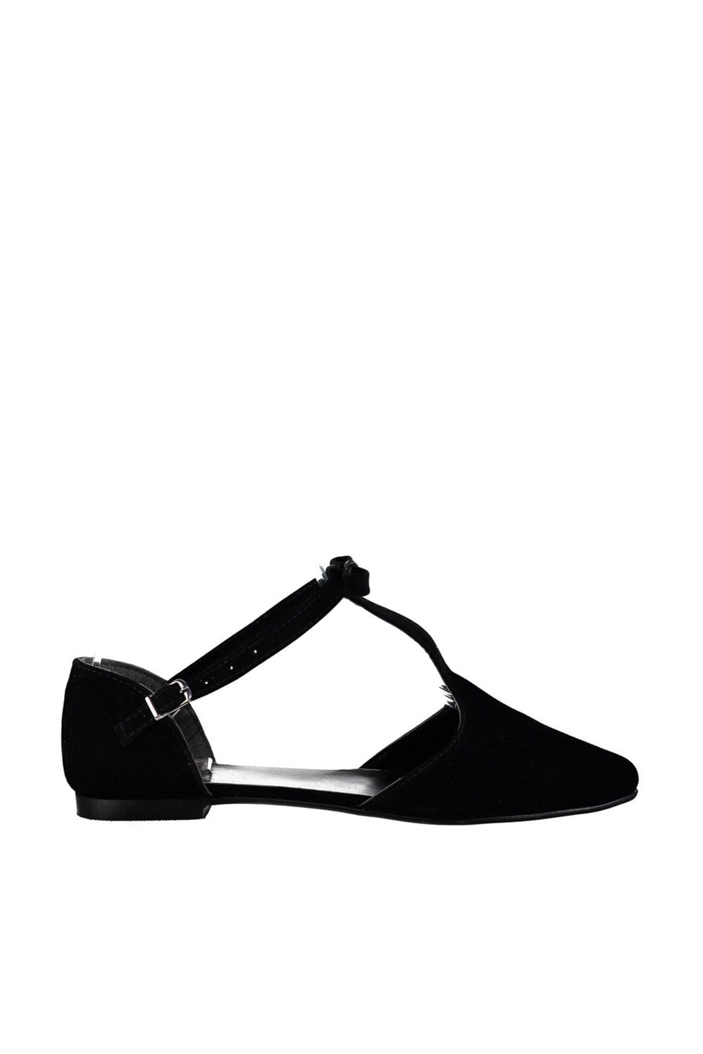 Fox Shoes Siyah Kadın Babet D726461702