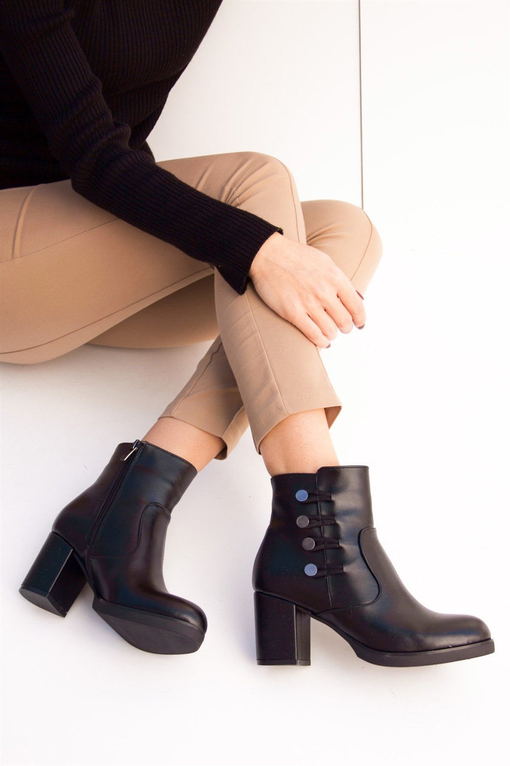 Fox Shoes Siyah Kadın Bot C404060109