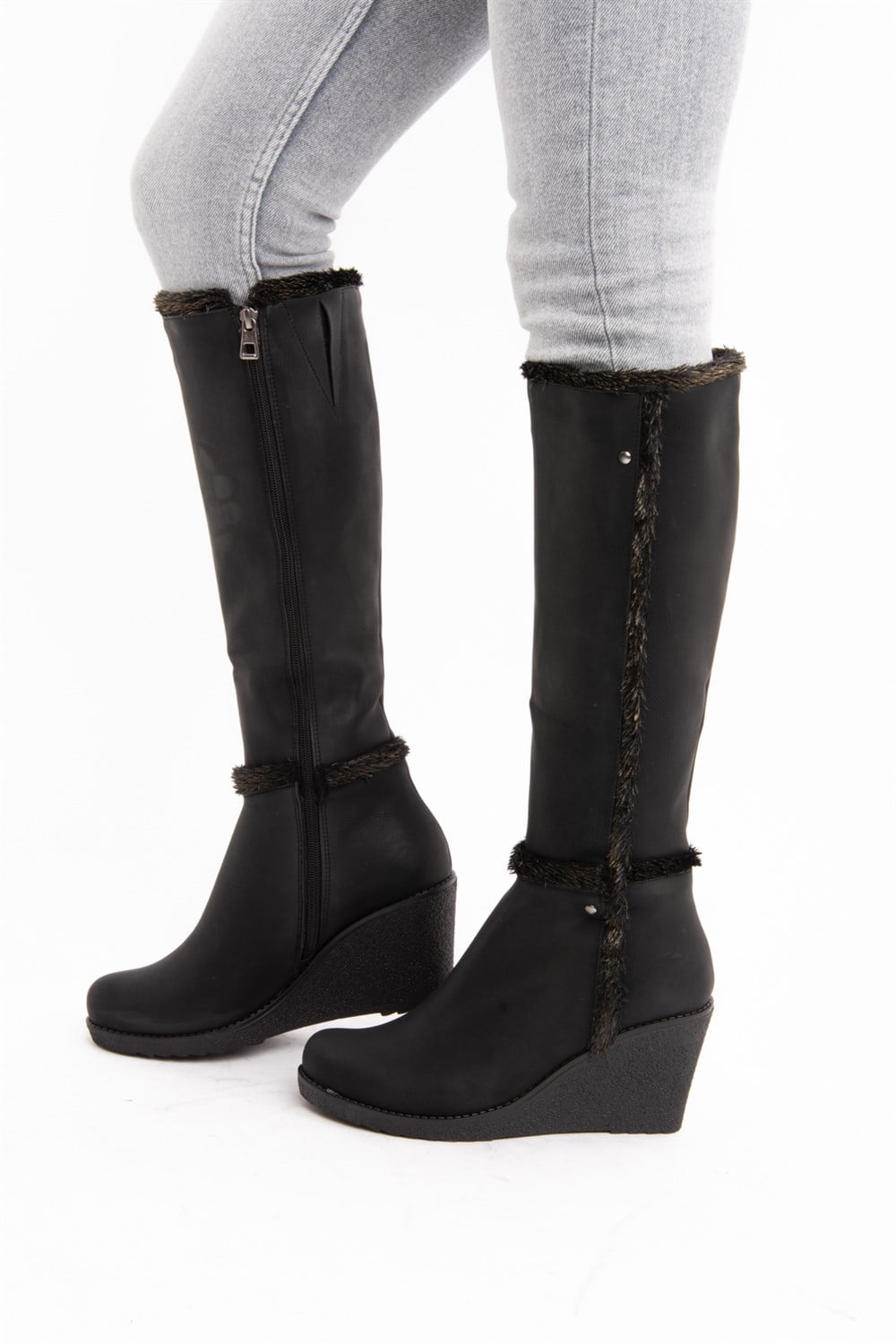Fox Shoes Siyah Kadın Çizme E674220109