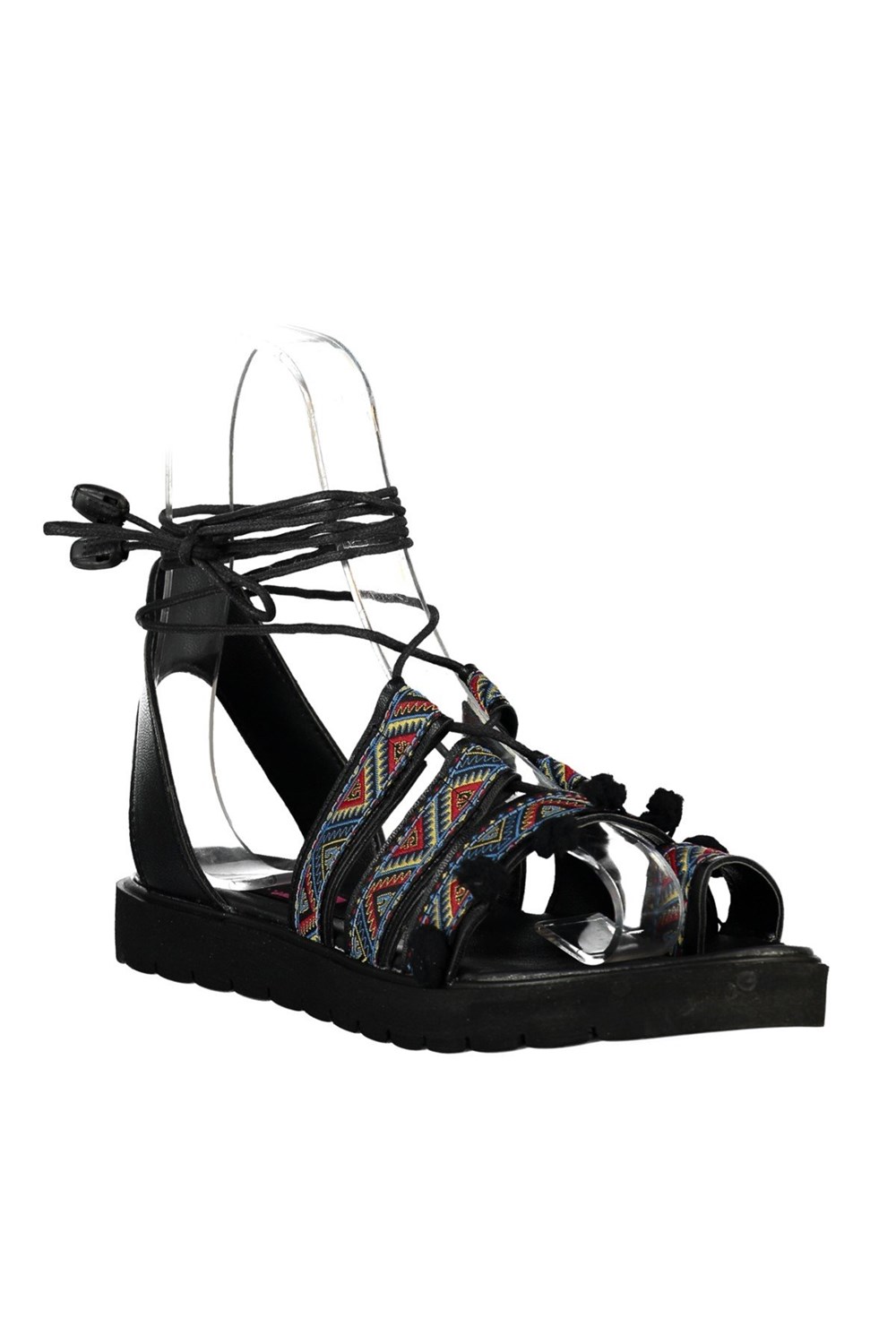 Fox Shoes Siyah Kadın Sandalet 9764050409