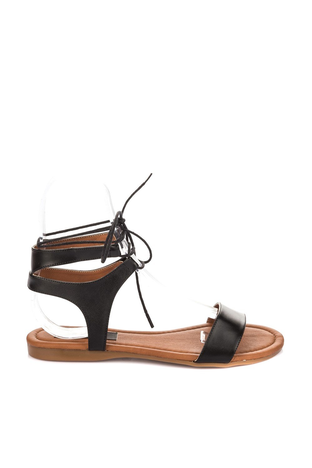 Fox Shoes Siyah Kadın Sandalet B548397509