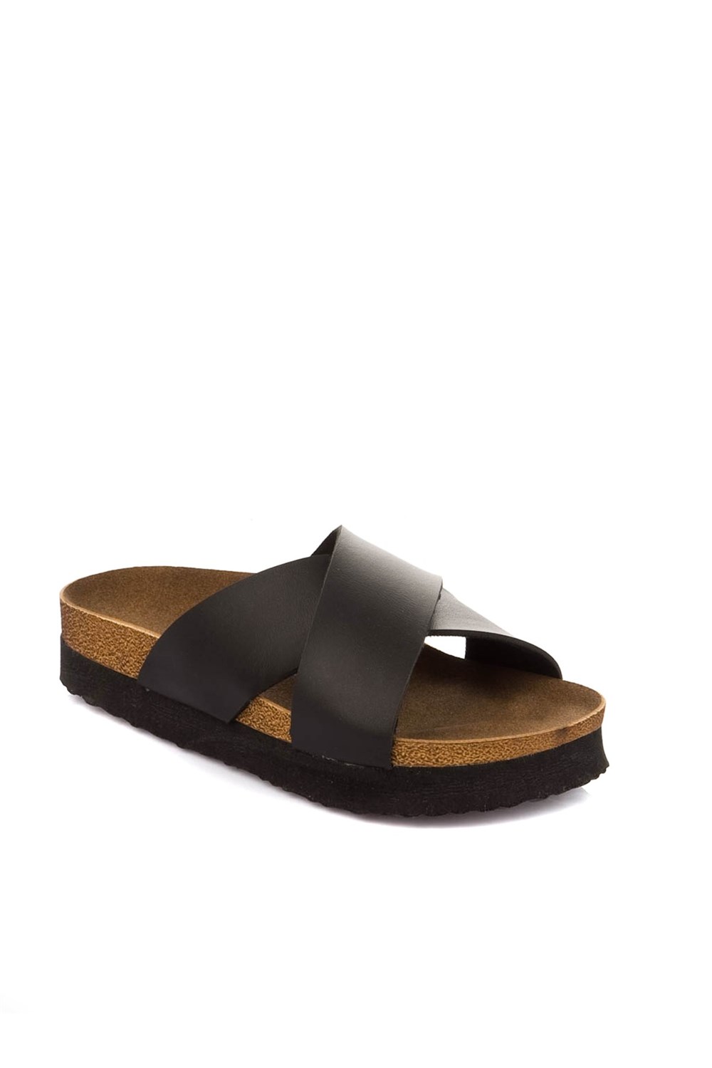 Fox Shoes Siyah Kadın Terlik B777742209